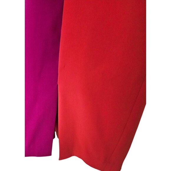 Women's - Badgley Mischka Colorblock Halter Dress, Size 4 - Picture 6 of 10